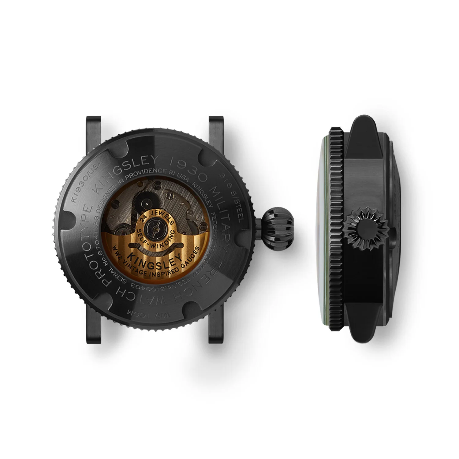 Kingsley 1930 King-Seal Automatic - Black Gold & TanKingsley